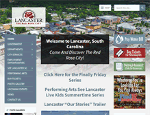 Tablet Screenshot of lancastercitysc.com